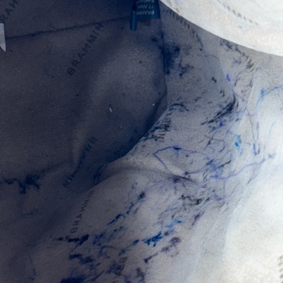 Brahmin Duxbury Satchel Black Charleston Leather Zip Top handle crossbody - Picture 11 of 14